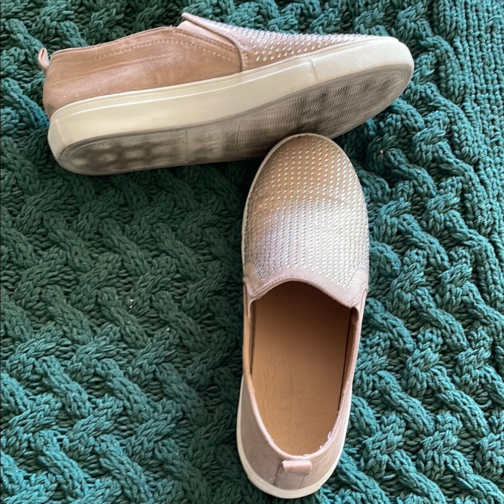 Nicole Miller Studded Slip-On Sneakers with Rhinestones Size 7.5 - Picture 11 of 14